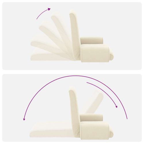  Padló szék Krém 68 x 51 x 56 cm Gubancos Bársony