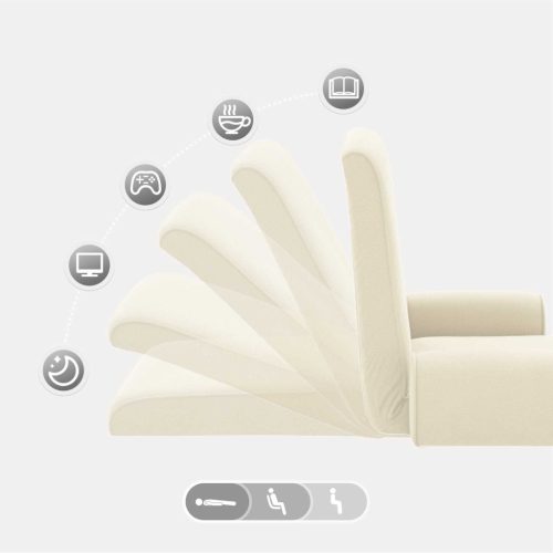  Padló szék Krém 68 x 51 x 56 cm Gubancos Bársony