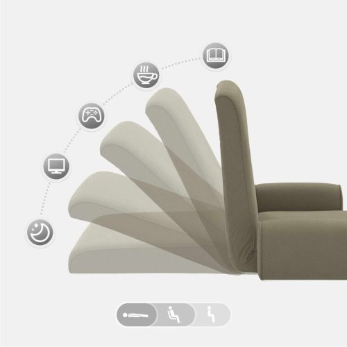  Padló szék Khaki 68 x 51 x 56 cm Gubancos Bársony