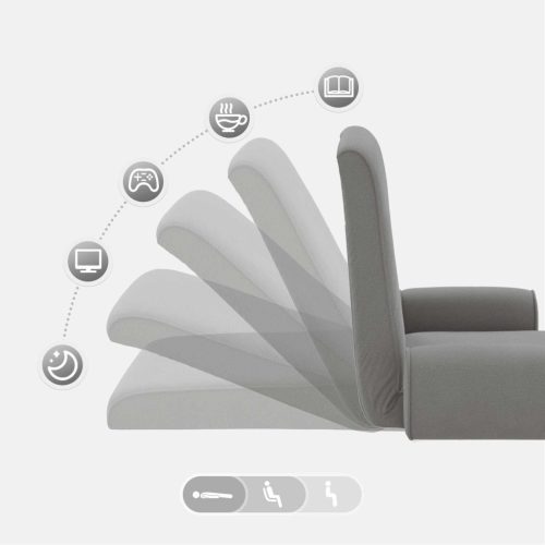  Padló szék Sötétszürke 68 x 51 x 56 cm Gubancos Bársony