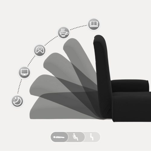  Padló szék Fekete 68 x 51 x 56 cm Gubancos Bársony