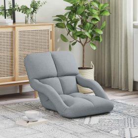    Állítható padló szék Világosszürke 58 x 62 x 58 cm Szövet