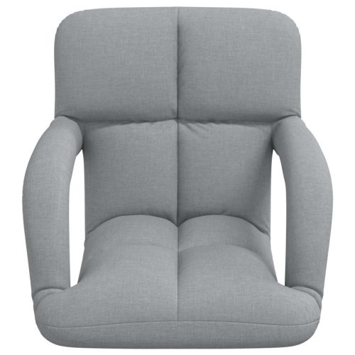  Állítható padló szék Világosszürke 58 x 62 x 58 cm Szövet