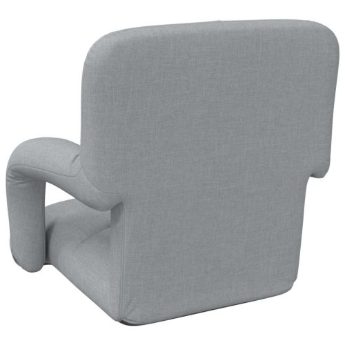  Állítható padló szék Világosszürke 58 x 62 x 58 cm Szövet