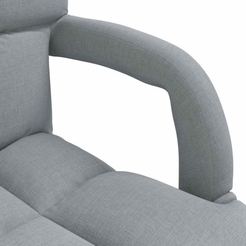  Állítható padló szék Világosszürke 58 x 62 x 58 cm Szövet