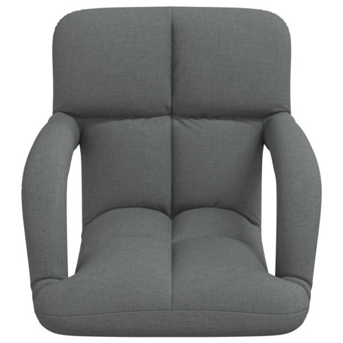  Állítható padló szék Sötétszürke 58 x 62 x 58 cm Szövet