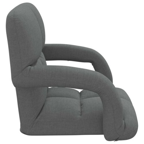  Állítható padló szék Sötétszürke 58 x 62 x 58 cm Szövet