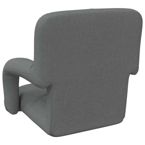  Állítható padló szék Sötétszürke 58 x 62 x 58 cm Szövet