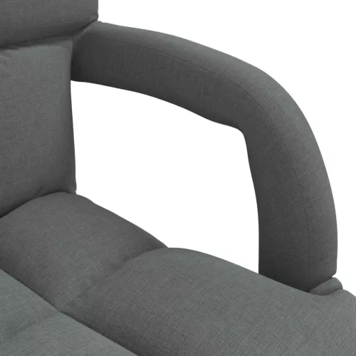  Állítható padló szék Sötétszürke 58 x 62 x 58 cm Szövet