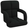  Állítható padló szék Fekete 58 x 62 x 58 cm Szövet