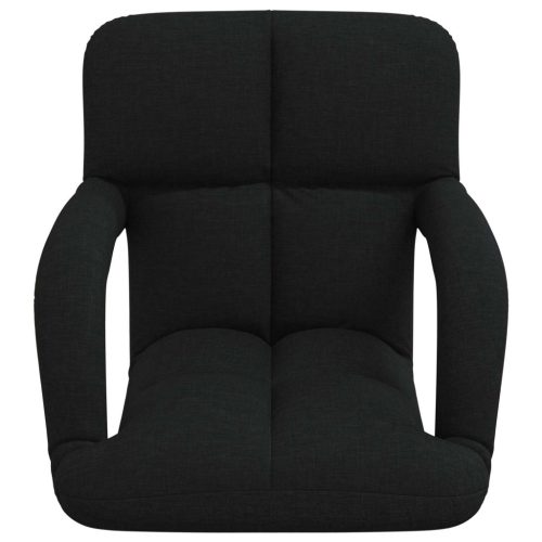  Állítható padló szék Fekete 58 x 62 x 58 cm Szövet