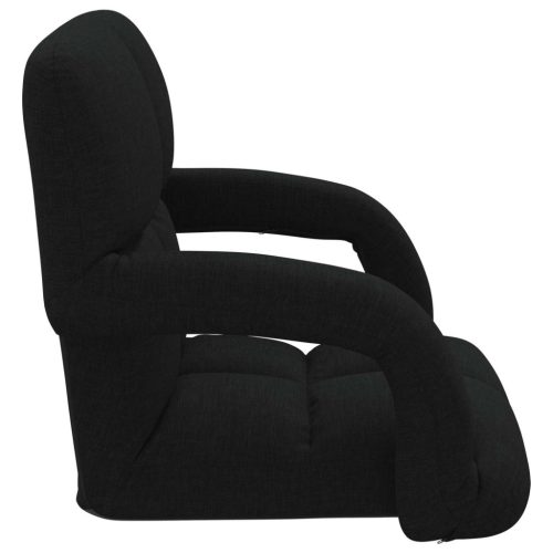  Állítható padló szék Fekete 58 x 62 x 58 cm Szövet