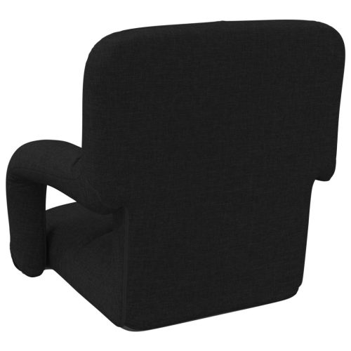  Állítható padló szék Fekete 58 x 62 x 58 cm Szövet