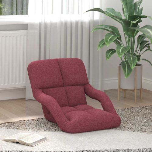  Állítható padló szék Bordó 58 x 62 x 58 cm Szövet