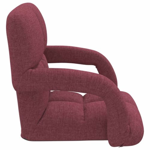  Állítható padló szék Bordó 58 x 62 x 58 cm Szövet