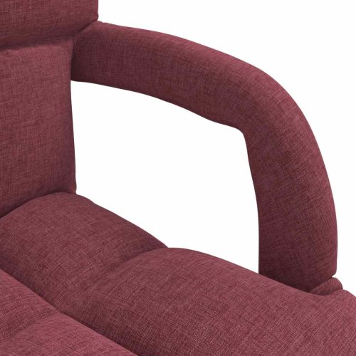  Állítható padló szék Bordó 58 x 62 x 58 cm Szövet