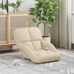    Állítható padló szék Krémszínű 58 x 62 x 58 cm Szövet