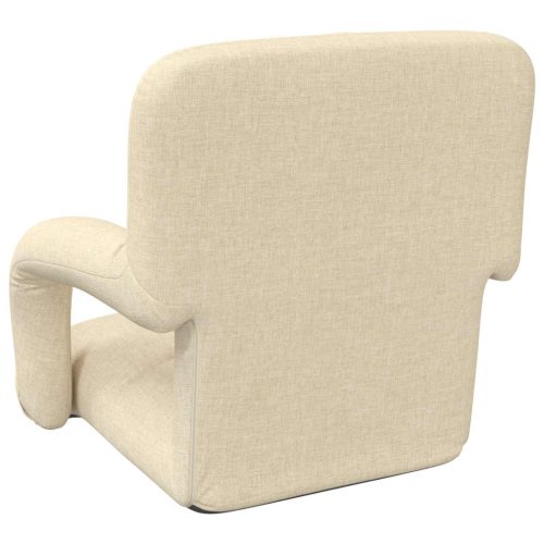  Állítható padló szék Krémszínű 58 x 62 x 58 cm Szövet