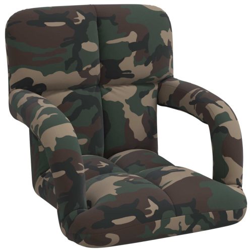  Állítható padló szék Katonai zöld 58 x 62 x 58 cm Szövet