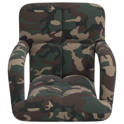  Állítható padló szék Katonai zöld 58 x 62 x 58 cm Szövet