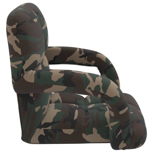  Állítható padló szék Katonai zöld 58 x 62 x 58 cm Szövet