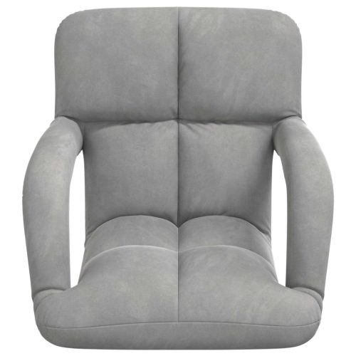  Padló szék Világosszürke 58 x 62 x 58 cm Bársony