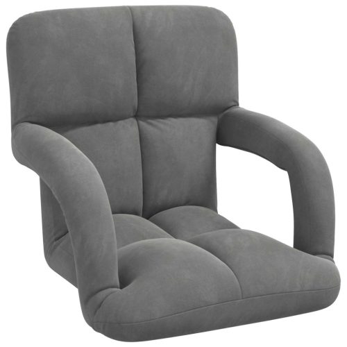  Padló szék Sötétszürke 58 x 62 x 58 cm Bársony