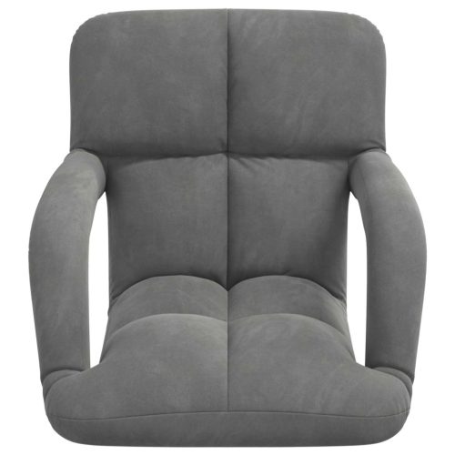  Padló szék Sötétszürke 58 x 62 x 58 cm Bársony