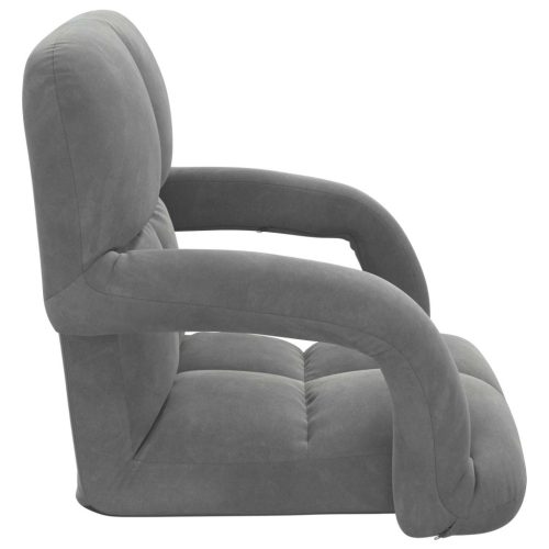  Padló szék Sötétszürke 58 x 62 x 58 cm Bársony