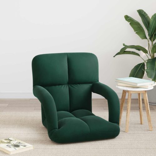  Padló szék Sötétzöld 58 x 62 x 58 cm Bársony