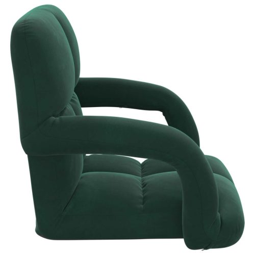  Padló szék Sötétzöld 58 x 62 x 58 cm Bársony