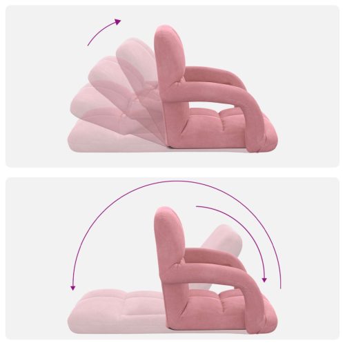  Padló szék Rózsaszín 58 x 62 x 58 cm Bársony