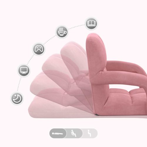  Padló szék Rózsaszín 58 x 62 x 58 cm Bársony