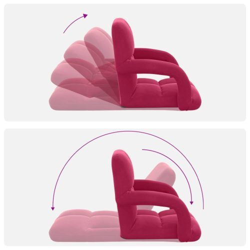  Padló szék Bordó 58 x 62 x 58 cm Bársony