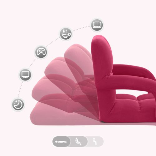  Padló szék Bordó 58 x 62 x 58 cm Bársony