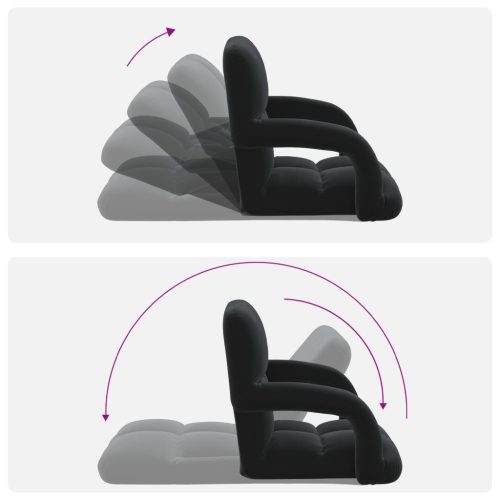  Padló szék Fekete 58 x 62 x 58 cm Bársony