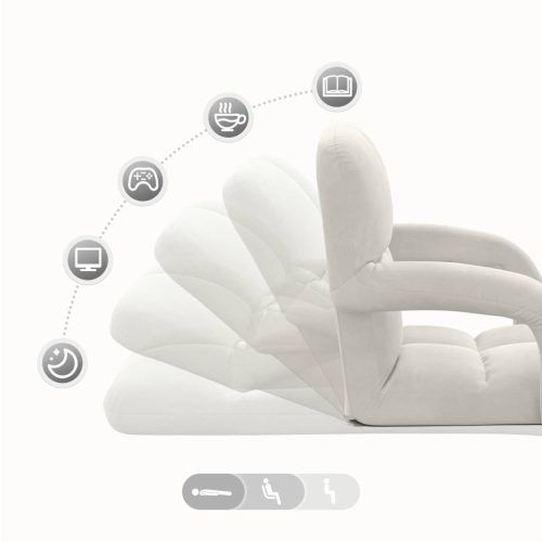  Padló szék Krém 58 x 62 x 58 cm Bársony