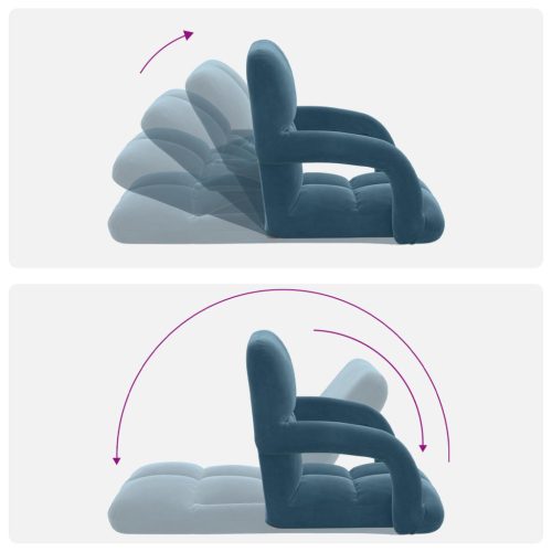  Padló szék Kék 58 x 62 x 58 cm Bársony