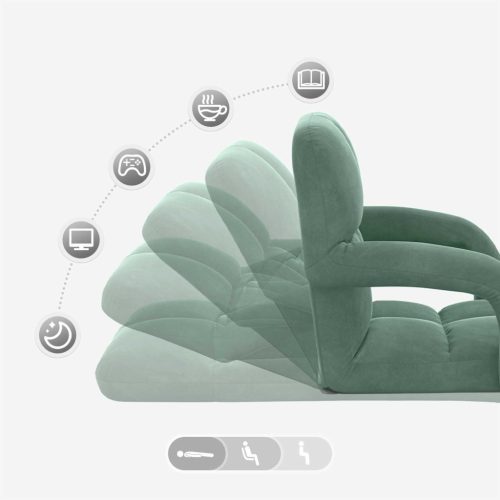  Padló szék Tengeri Zöld 58 x 62 x 58 cm Bársony