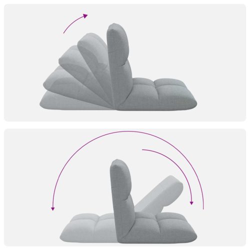  Padló szék Világosszürke 50 x 61 x 57 cm szövet