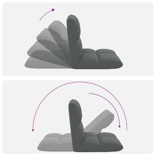  Padló szék Sötétszürke 50 x 61 x 57 cm szövet