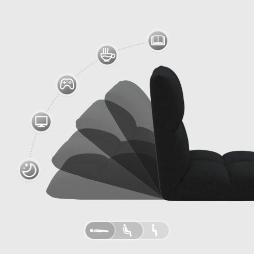  Padló szék Fekete 50 x 61 x 57 cm szövet