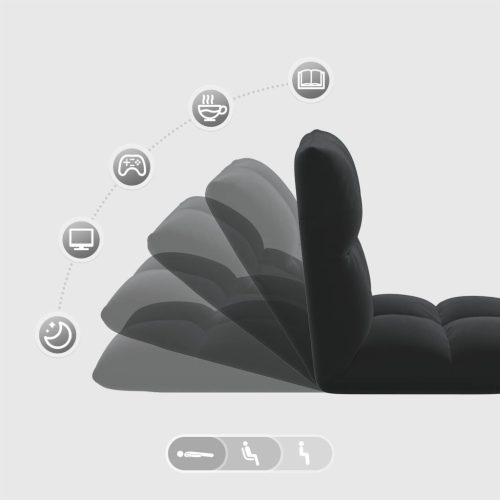  Padló szék Fekete 50 x 61 x 57 cm Bársony