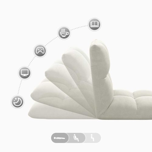  Padló szék Krém 50 x 61 x 57 cm Bársony