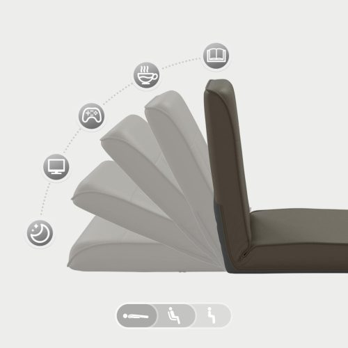  Padló szék Szürke 50 x 73 x 60 cm Műbőr