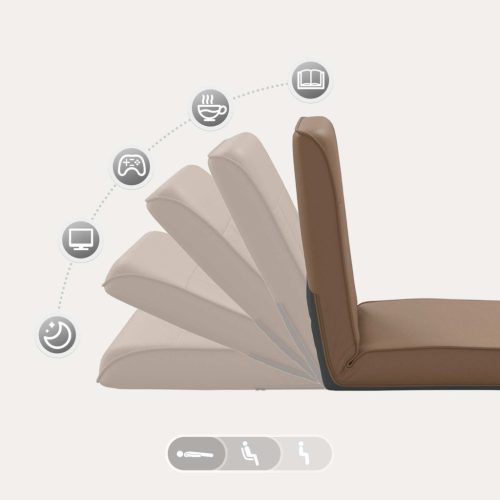  Padló szék Cappuccino 50 x 73 x 60 cm Műbőr