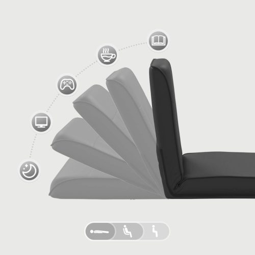  Padló szék Fekete 50 x 73 x 60 cm Műbőr