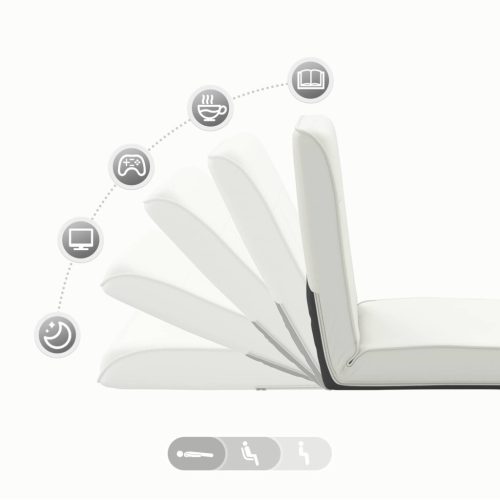  Padló szék Fehér 50 x 73 x 60 cm Műbőr