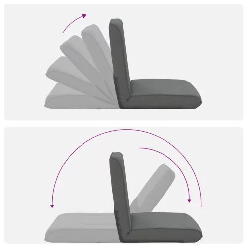  Padló szék Sötétszürke 50 x 73 x 60 cm szövet