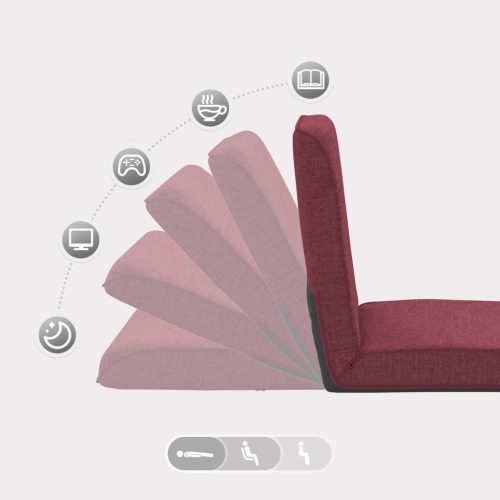  Padló szék Bordó 50 x 73 x 60 cm szövet